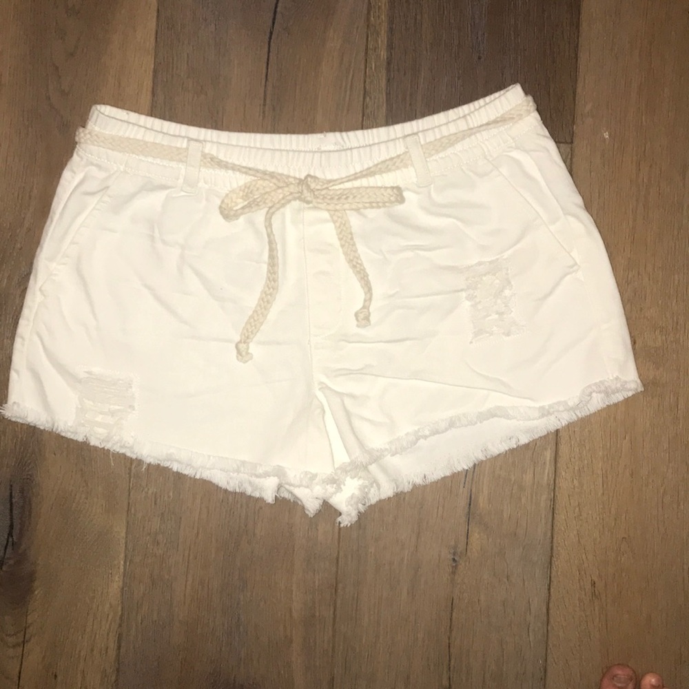Arie white shorts from American Eagle.